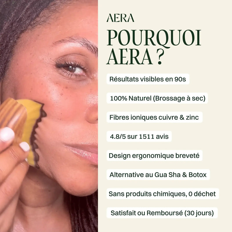 Votre brosse drainante AERA™ avec son étui